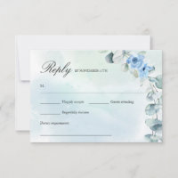 Azul-claro-russo, verde-azul Eucalyptus Wreath