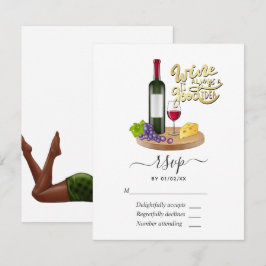 Cartão RSVP Azul Navy e Pavão Vintage Dourado