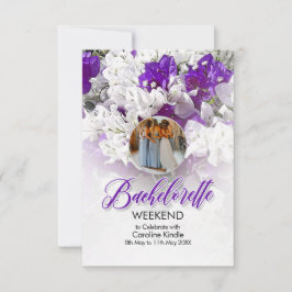 Cartão RSVP Bachelorette Weekend Wedding Invitation