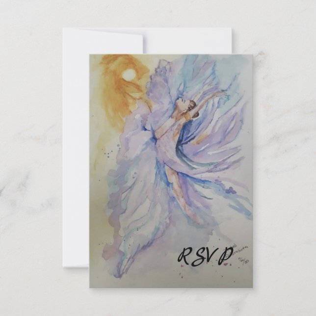 Cartão RSVP Ballerina (Frente)