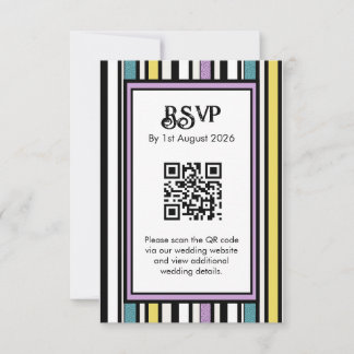 Cartão RSVP Banda doce de alcaçuz