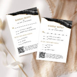 Cartão RSVP Bar Mitzvah, preto e Dourado, vertical<br><div class="desc">Este belo cartão de resposta apresenta o agate preto e dourado e o seu texto personalizado em formato vertical. Use a Ferramenta Design para alterar as fontes ou o layout.</div>