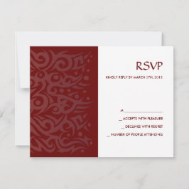 Cartão RSVP BAR TRIBAL - DESIGN Bat Mitzvah - Chocolate de pla