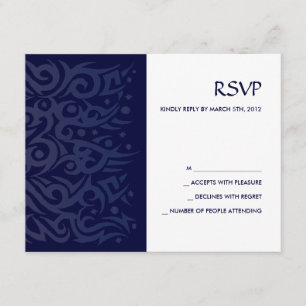 Cartão RSVP BAR TRIBAL - DESIGN Bat Mitzvah - Placa de Respost