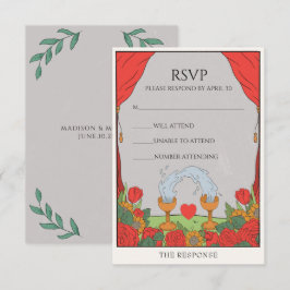 Cartão RSVP Baralho de Tarot Vintage Divinação Mística Noiva