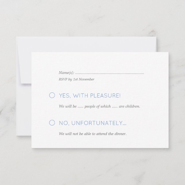 Cartão RSVP Beanês e Mittens, Casamentos no inverno de Esqui C (Verso)