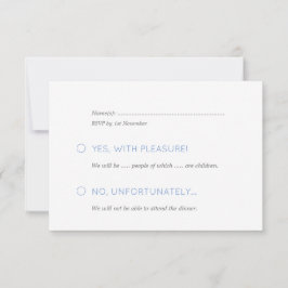 Cartão RSVP Beanês e Mittens, Casamentos no inverno de Esqui C