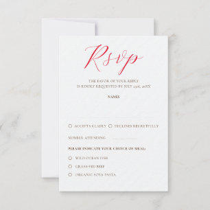 Cartão RSVP Beijo Francês Flores de Uva Doce de Casamento