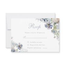 Belo Casamento de Flores Azuis Elegante