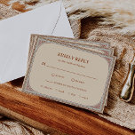 Cartão RSVP Biblioteca | Vintage Frame Wedding Elegante<br><div class="desc">Estes cartões de resposta rsvp de casamento maravilhosos e únicos apresentam um esquema de cores neutro, com um quadro antigo de ornamentado. As cores de ouro bege, verde/azul muito claro e mutado constituem o design de safra que se parece com uma velha placa de livro. Também há espaço para oferecer...</div>