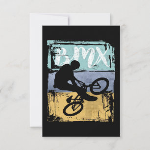 Cartão RSVP BMX Tee - Controlador de Bike BMX Retro Vintage