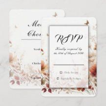 Boho Browns com Borboletas Casamento Floral