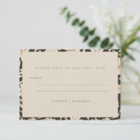 Boho Minimalista Negro Botânico e Casamento de Mar