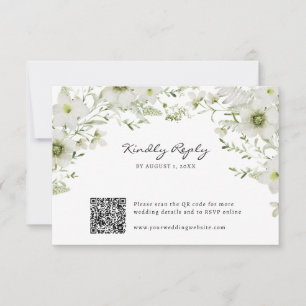 Cartão RSVP Botânica Elegante