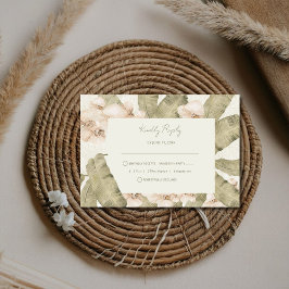 Cartão RSVP Botanical Garden Wedding 