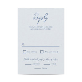 Cartão RSVP Bradford Modern Wedding