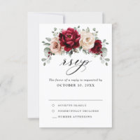 Burgundy Champagne Ivory Mauve Rosa Floral Casamen
