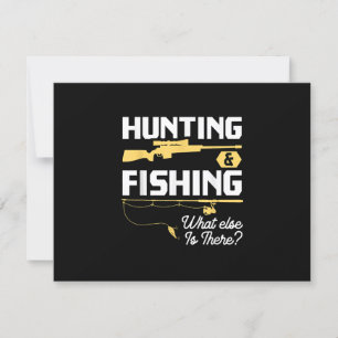 Cartão RSVP Caça e Pesca - O que mais existe - Fishe engraçado