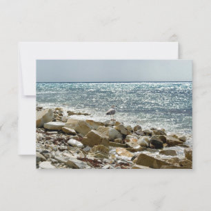 Cartão RSVP Caivota e mar