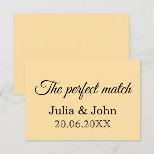 Cartão RSVP Caixa de Fósforos Casamento Casal Perfeito – Ediçã