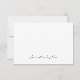 Cartão RSVP Caligrafia Clássica Minimalista Profissional