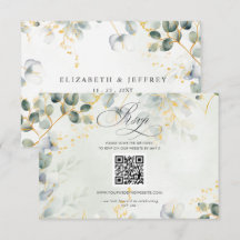 Caligrafia Elegante Verde Eucalipto Código QR