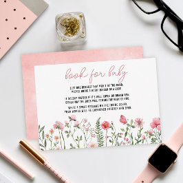 Cartão RSVP Cartonagem de chá de fraldas de flores solares