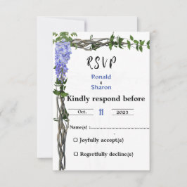 Cartão RSVP Casamento