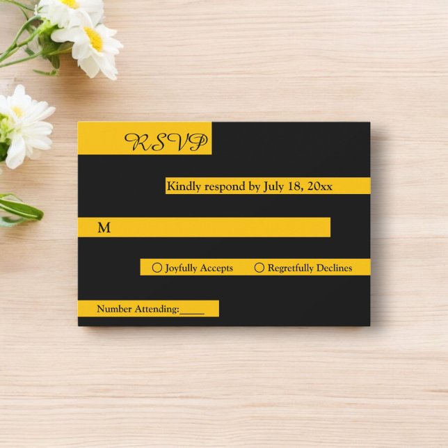 Cartão RSVP Casamento (Criador carregado)