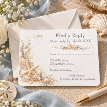 Casamento à Beira-Mar com Estrelas-do-Mar e Concha
