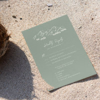 Casamento ao ar livre com pinheiro verde-montanha