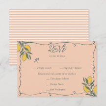 Casamento Azul com Listras de Pêssego e Limão Ital