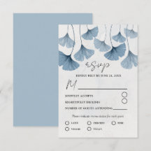 Casamento Azul Poeirento Moderno com Aquarela Botâ