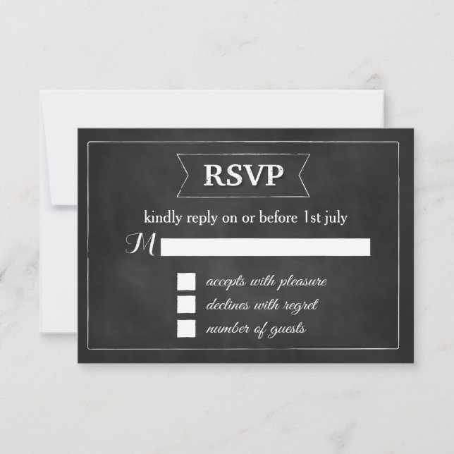 Cartão RSVP Casamento Borboletas e Pérolas (Frente)