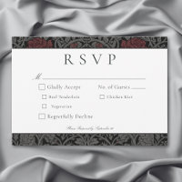 Casamento Botânico Elegante Vintage Gótica