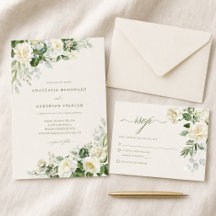 Casamento Botânico Moderno Personalizado com Verde