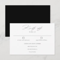 Casamento Branco Negro da Caligrafia Formal Elegan