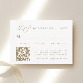 Cartão RSVP Casamento Caligrafia Elegante Areia