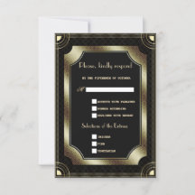 Casamento com Deco do Excelente Negro Glam Dourado