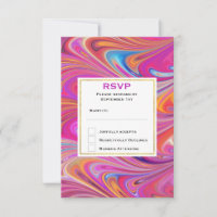 Casamento com Design Giratório Trippy Rosa e Laran