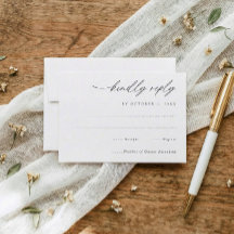 Casamento com Escrita à Mão Simples e Elegante