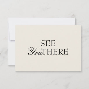 Cartão RSVP Casamento com QR Code de Dinheiro Antigo Creme Pre