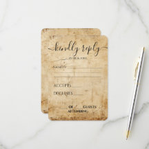Casamento com Textura de Papel Vintage Sépia Perso