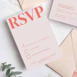 Cartão RSVP Casamento com Tipografia de Belmont