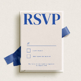 Cartão RSVP Casamento com Tipografia de Belmont
