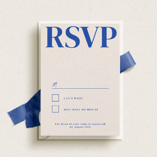 Cartão RSVP Casamento com Tipografia de Belmont