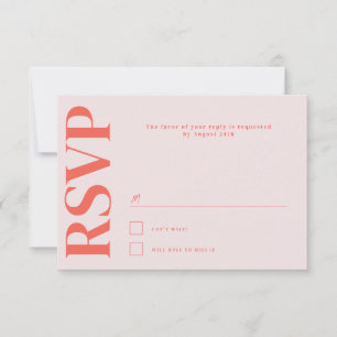 Cartão RSVP Casamento com Tipografia de Belmont
