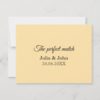 Cartão RSVP Casamento Combinação Perfeita Caixa de Fósforos – 