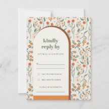 Casamento da Flora do Arco Retro de Pó Laranja Ama