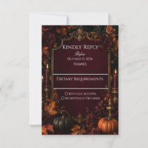 Casamento de Abóbora Outonal Gótico